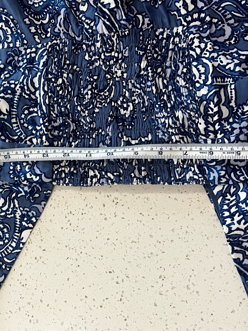 Vince Camuto Blue Paisley Tiered Maxi Dress - Picture 11 of 11